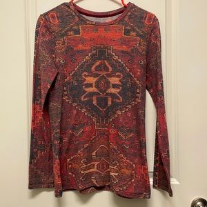 Tory Burch S tee rug pattern